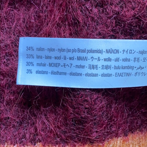 NWOT Zara Mohair Colorblock Sweater - Picture 15 of 16